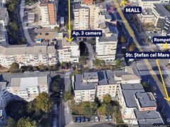 Stefan cel Mare apartament cu 3 camere de vanzare